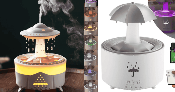 7-Color LED Umbrella Rotating Aroma Diffuser