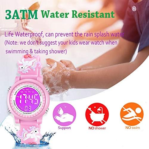 3D Cartoon Waterproof LED Kids Watch