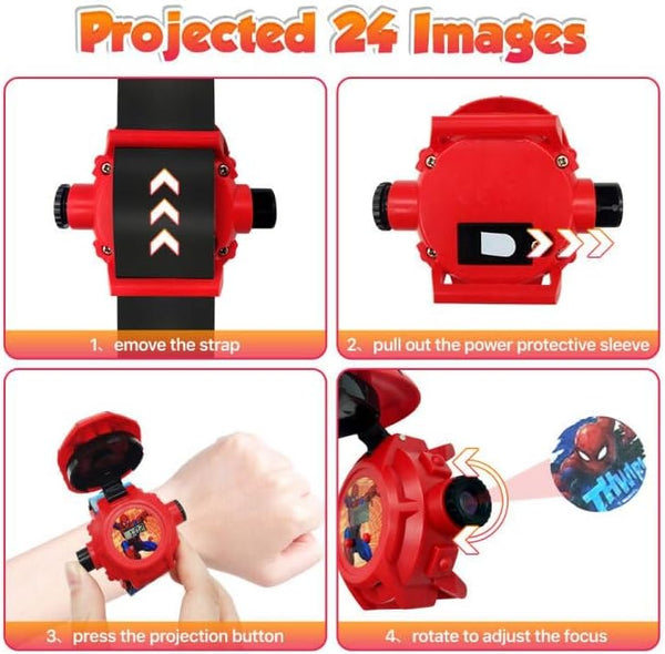 Superhero Projector Digital Watch for Kids