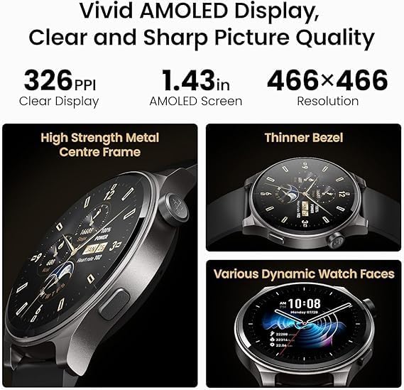 TOZO S5 Smartwatch with AMOLED Display