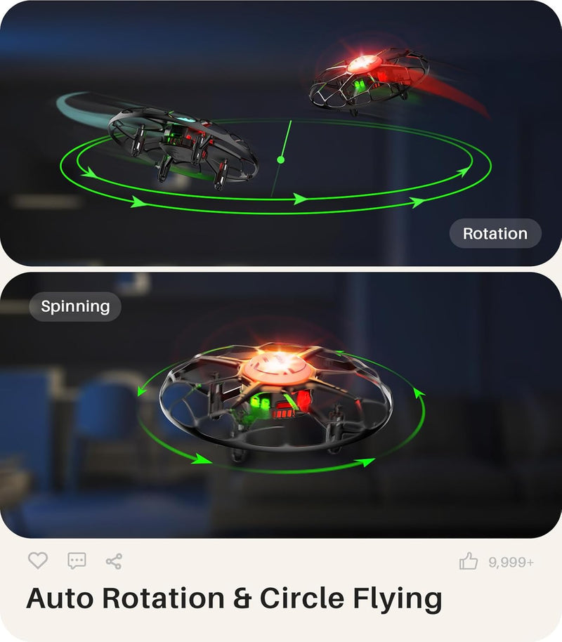 SYMA LED Drone for Kids with Stunts