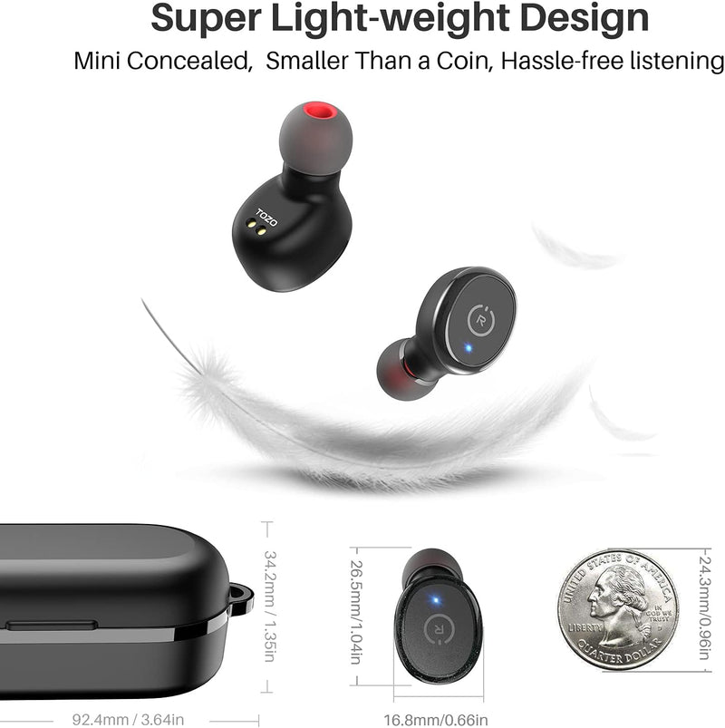 TOZO T6 True Wireless Earbuds - 45H Playtime