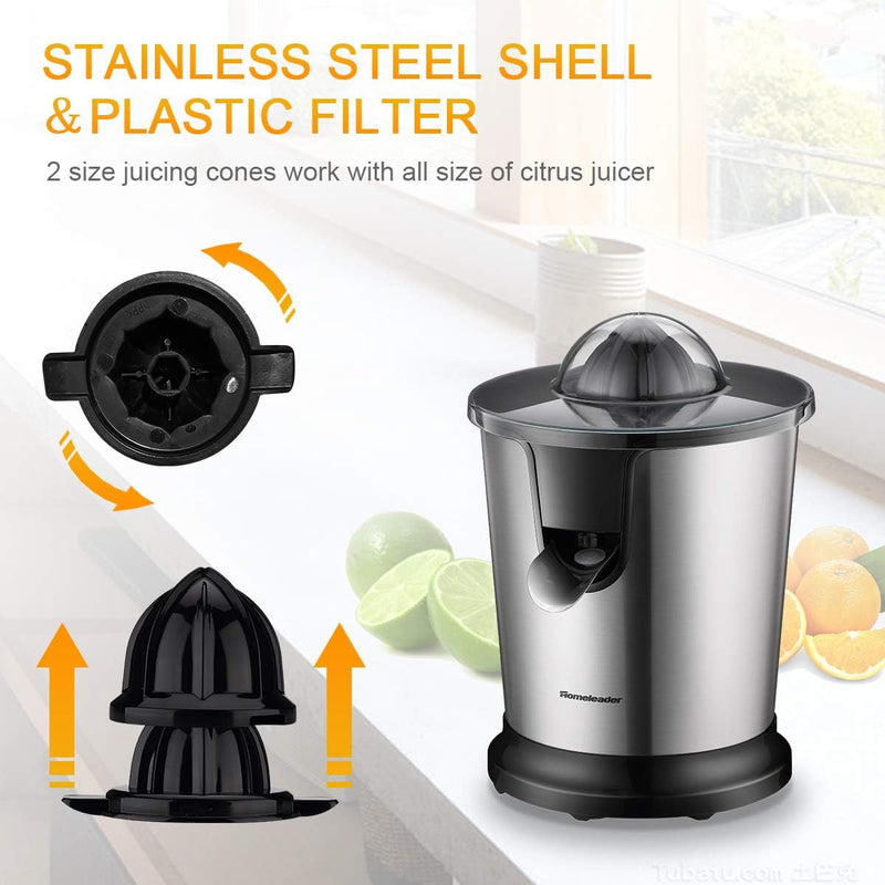 Homeleader Electric Citrus Juicer, Black