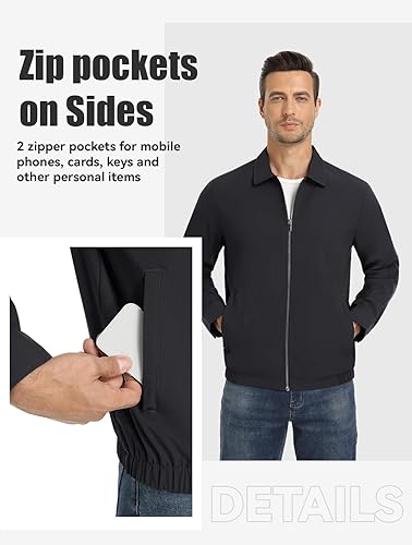 Men’s Stylish Full-Zip Casual Golf Jacket