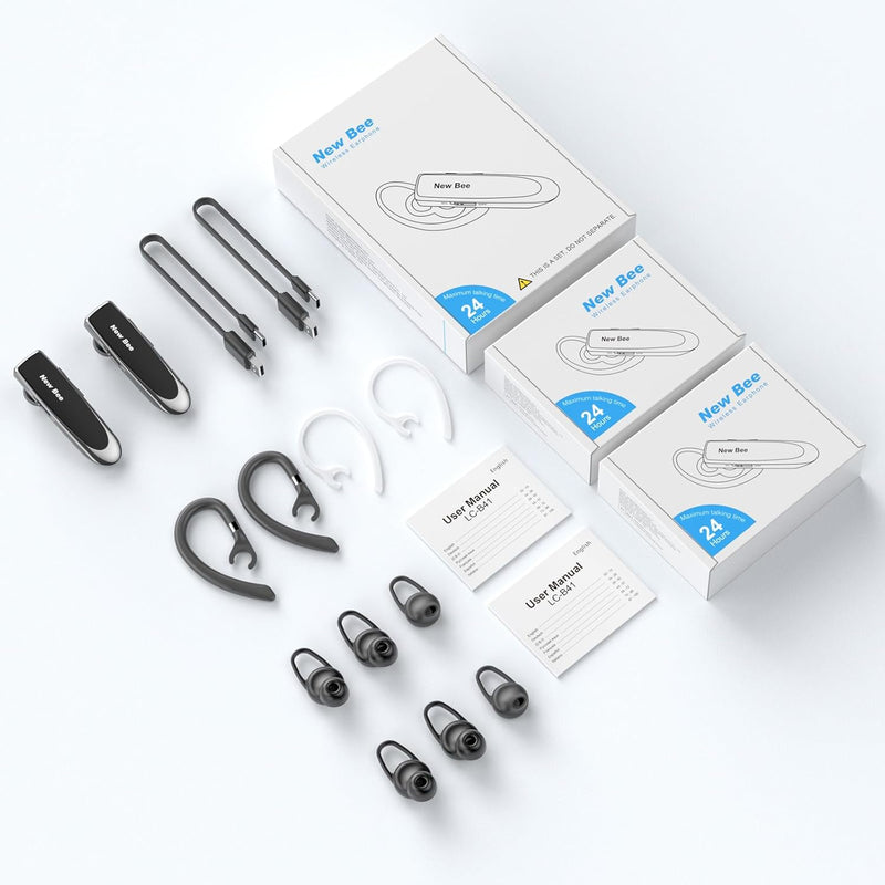 New Bee Bluetooth Earpiece [2 Pack]