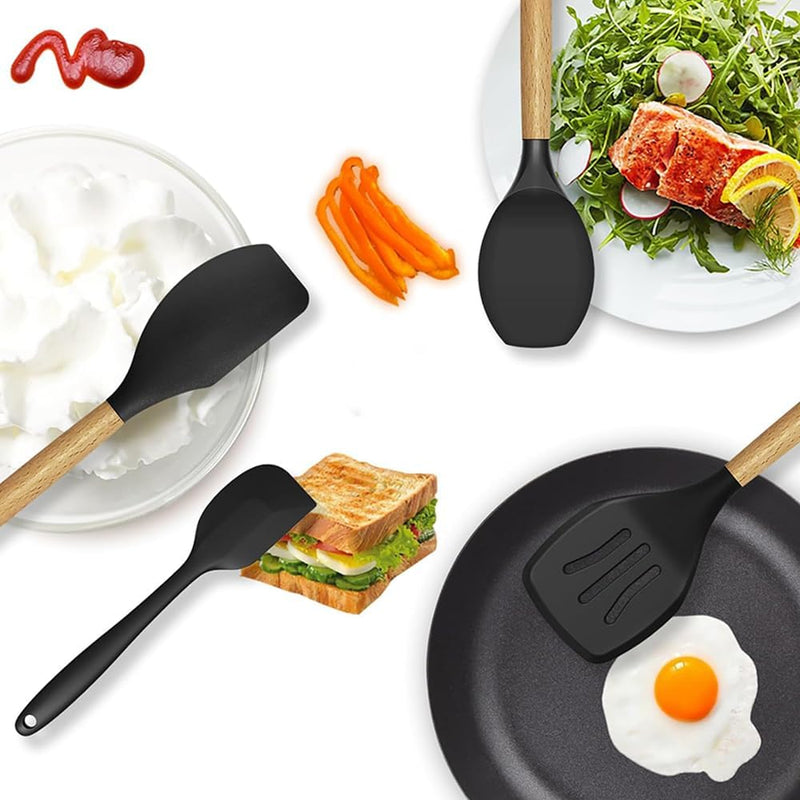 15-Piece Silicone Kitchen Utensil Set