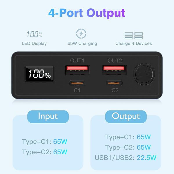 INIU 10000mAh USB-C Slim Power Bank