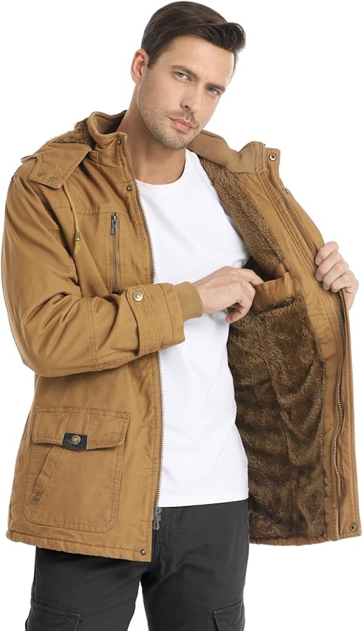 CHEXPEL Men's Winter Military Work Jacket