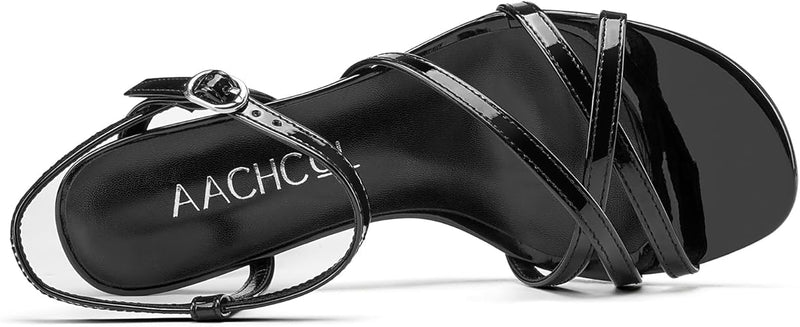 Aachcol Women’s Kitten Heels Sandals