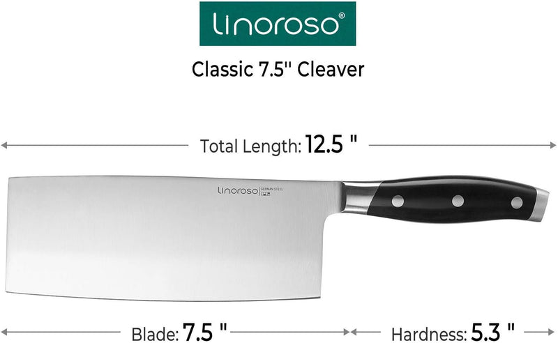 Linoroso 4-Piece German Steel Chef Knife Set