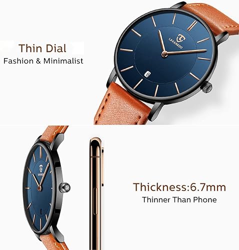 BEN NEVIS Minimalist Leather Strap Watch