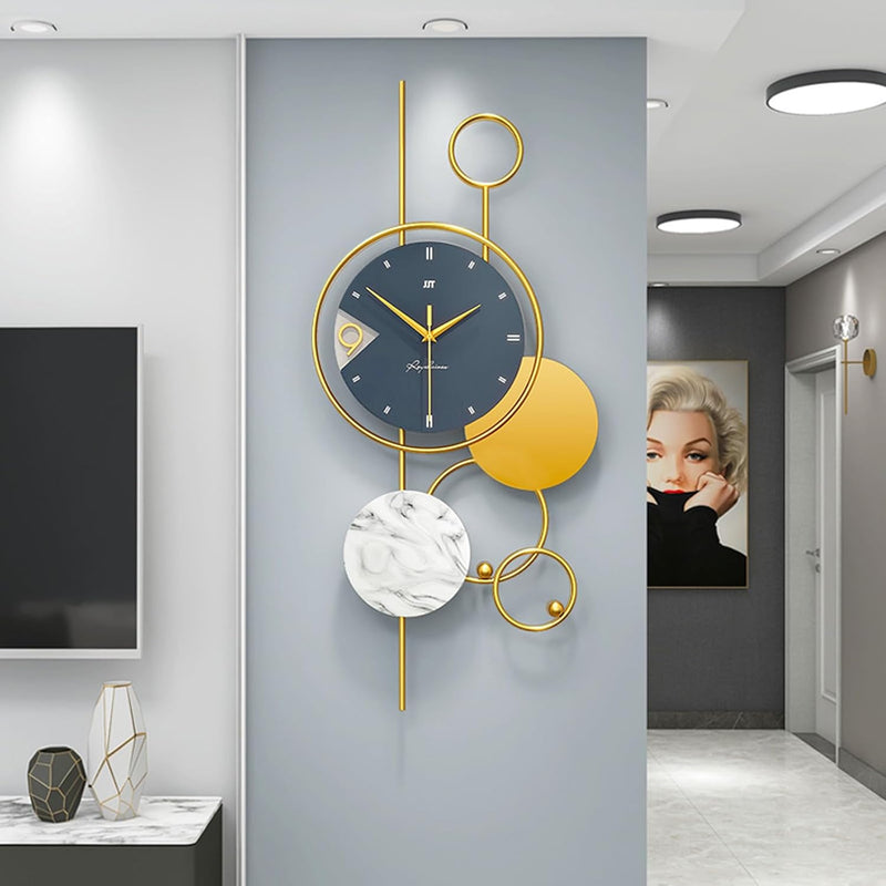 Stylish 31-Inch Non-Ticking Wall Clock