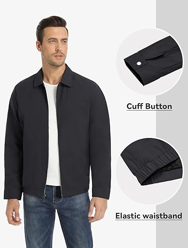 Men’s Stylish Full-Zip Casual Golf Jacket