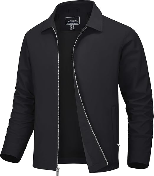 Men’s Stylish Full-Zip Casual Golf Jacket