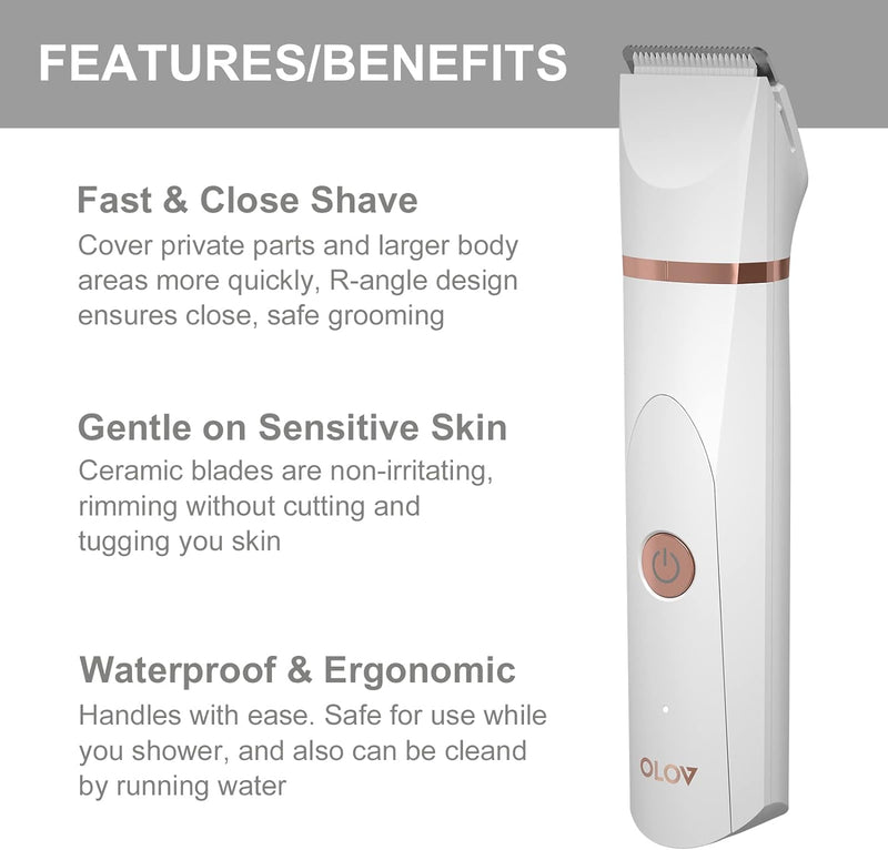 OLOV Electric Body & Groin Hair Trimmer