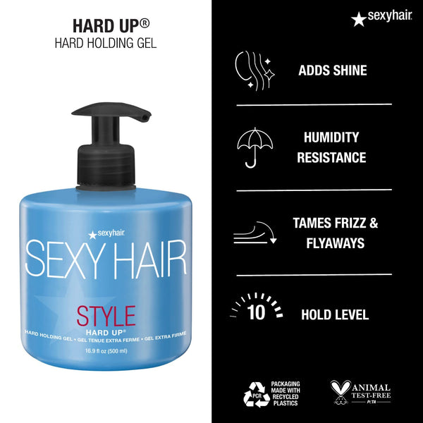 SexyHair Hard Up Holding Gel, Extreme Hold