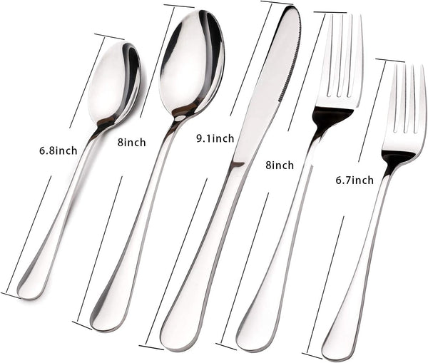 40-Piece Stainless Steel Silverware Set for 8