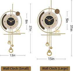 Stylish 17-Inch Battery-Operated Clock