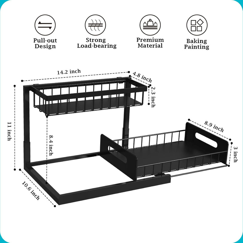 REALINN Under Sink Storage Organizer Set