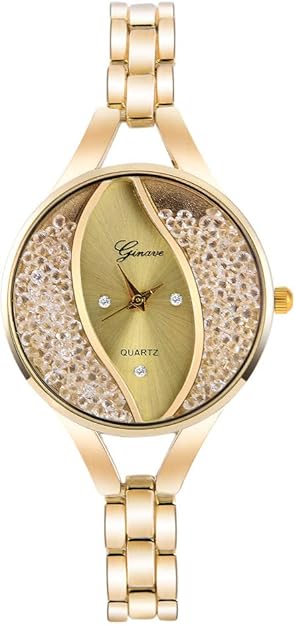 Weicam Women's Diamond Bangle Watch Set