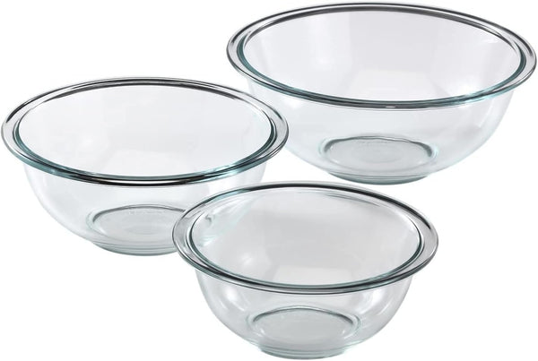 Pyrex 3-Piece Glass Mixing Bowl Set