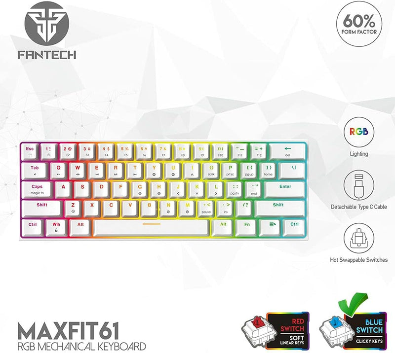 FANTECH MAXFIT61 RGB 60% Mechanical Keyboard