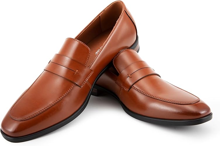 Men’s Leather Slip-On Penny Loafers