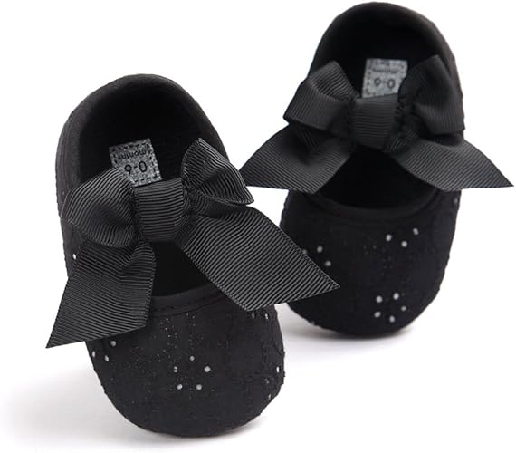 Princess Bowknot Soft Sole Baby Sneakers