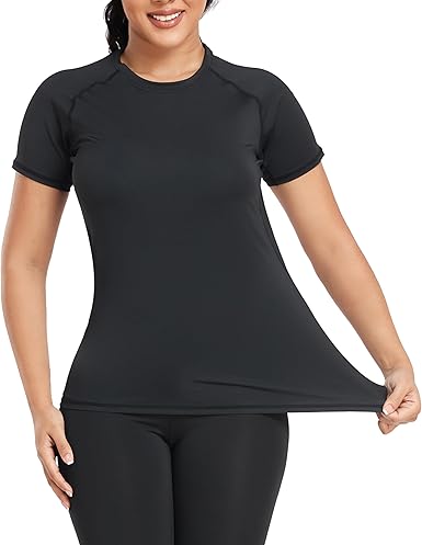 TELALEO Women's Compression T-Shirts (4-Pack)