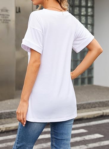 Aranmei 3-Pack Women's V-Neck Pocket Tees