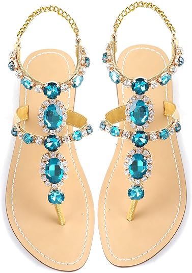 Rhinestone Gladiator Sandals