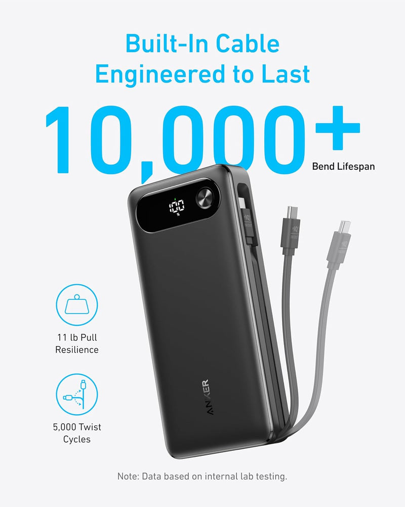 Anker 20,000mAh Power Bank, 87W Fast Charging