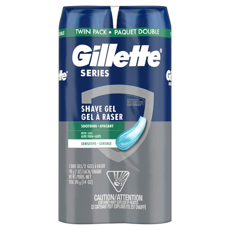 Gillette Series 3X Shave Gel 7 oz Twin Pack