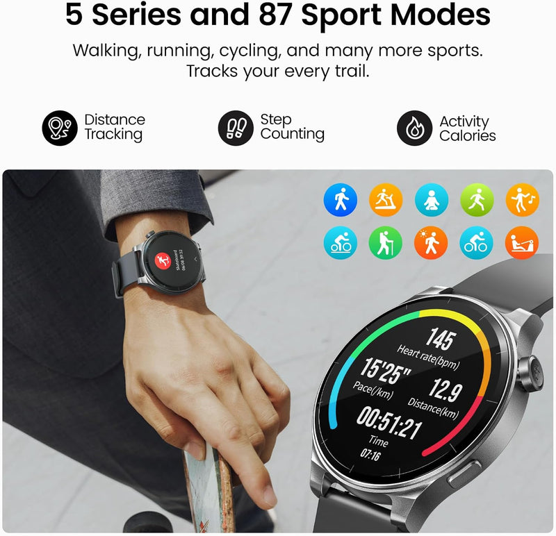 TOZO S5 Smartwatch with AMOLED Display