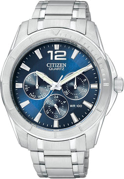 Citizen Quartz Men's Silver-Tone Watch