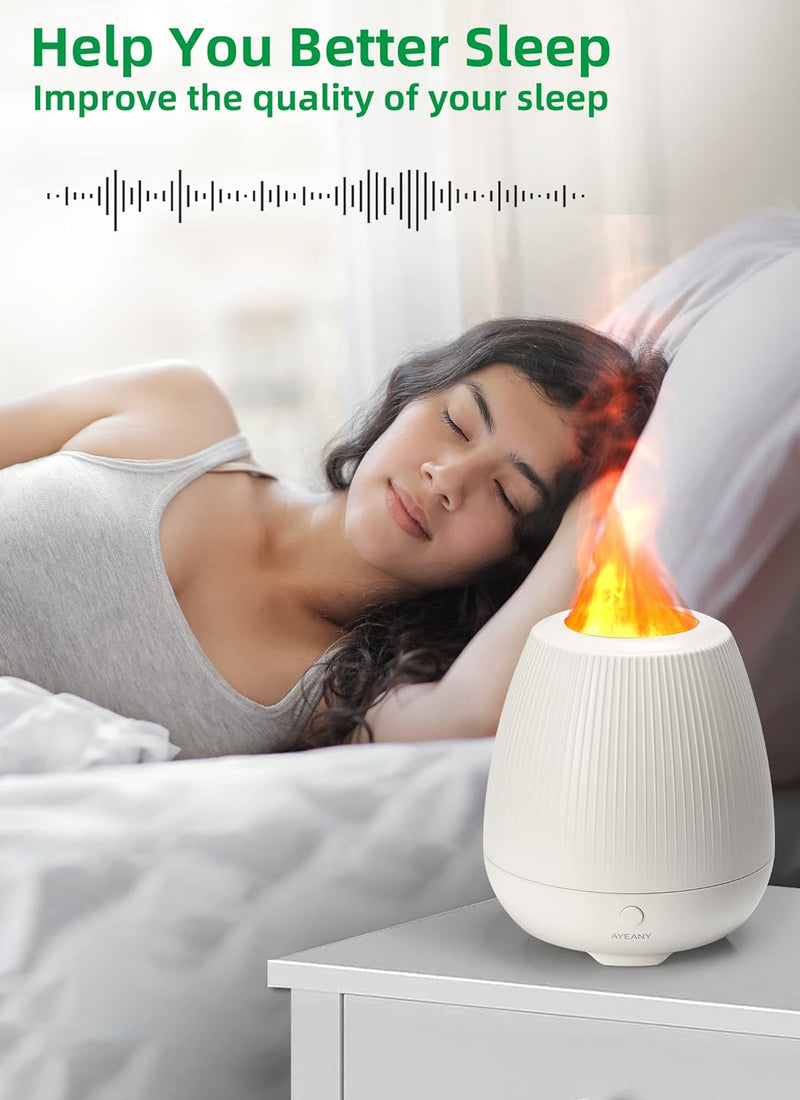 Flame Diffuser with Cool Mist & Light