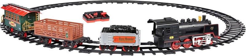 Remote Control Steam Engine Train Set for Kids