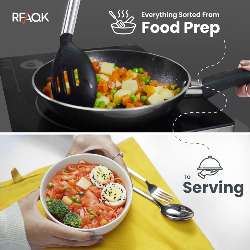 RFAQK 50PC Silicone Utensils Set