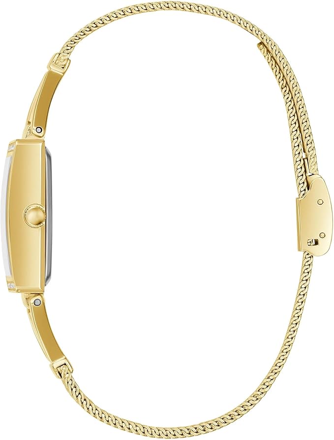 Gold-Tone Rectangle 22mm Watch