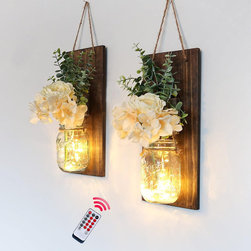 Rustic Farmhouse Wall Decor with LED