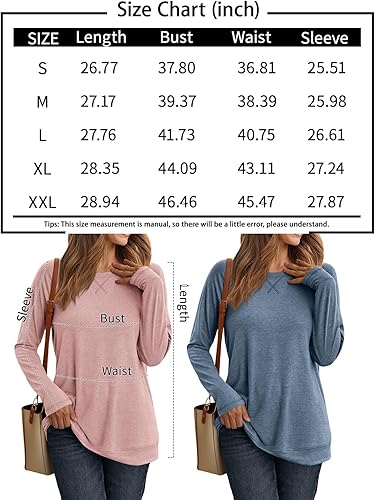 AUTOMET Women's Loose Fit Long Sleeve Top