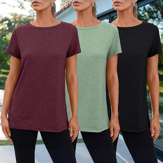 SUNBS Women's 3-Pack Casual T-Shirts