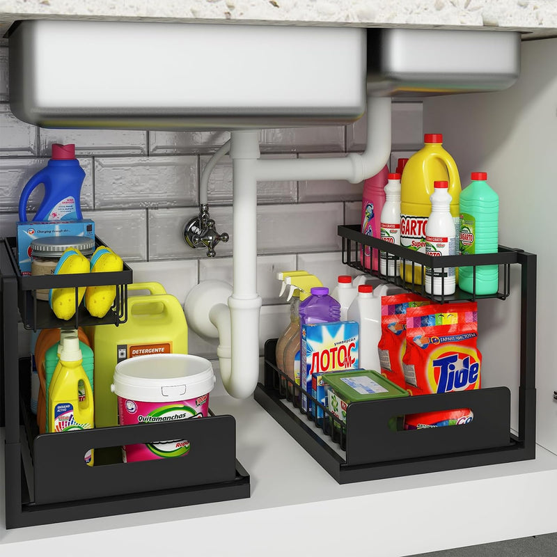 REALINN Under Sink Storage Organizer Set