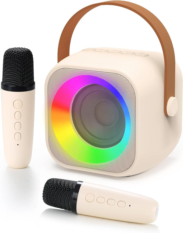 Kids Karaoke Mic and Speaker with LED Lights