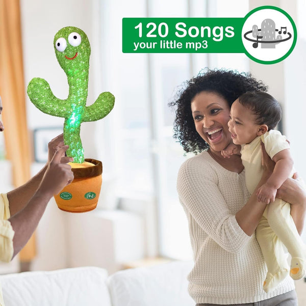 Pbooo Dancing Talking Cactus Toy with LED