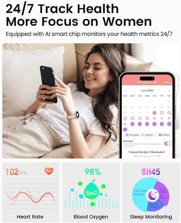 Smart Watches for Women - Call & Activity Tracker