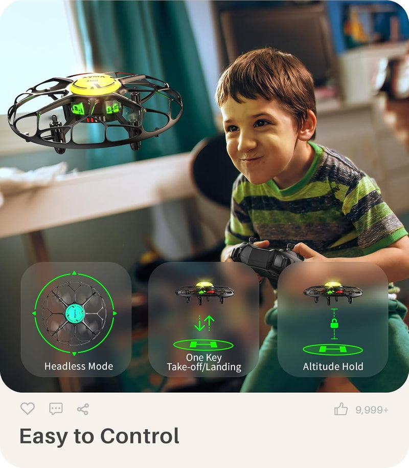 SYMA LED Drone for Kids with Stunts