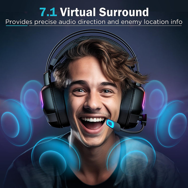 Ozeino 4-in-1 Wireless Gaming Headset