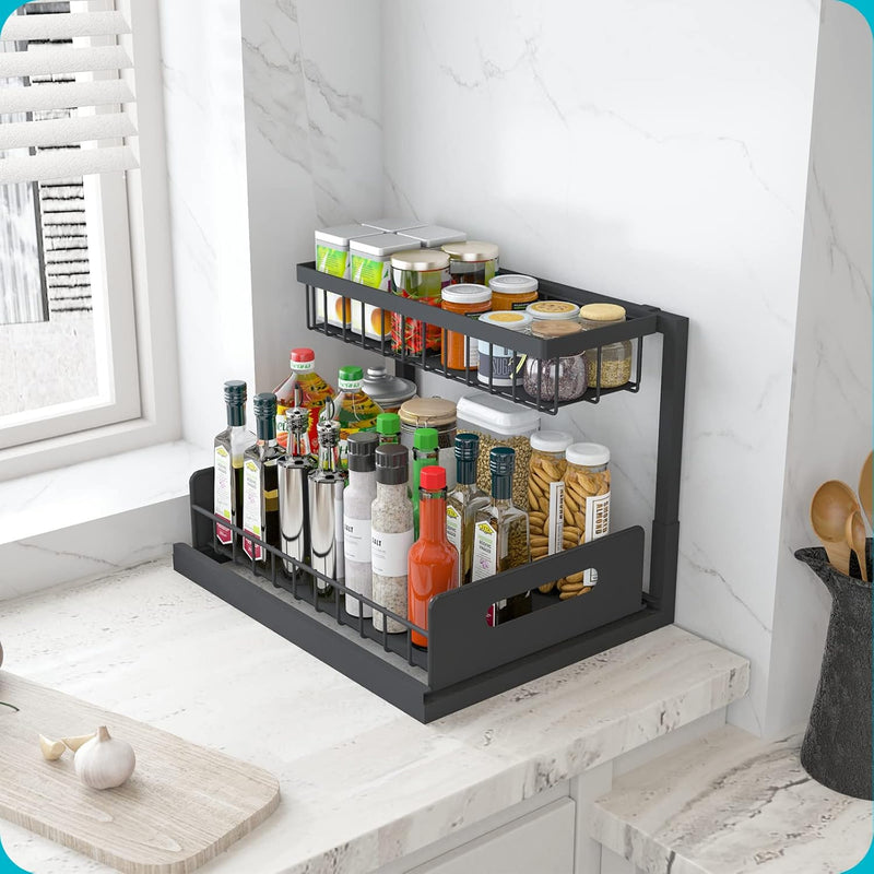 REALINN Under Sink Storage Organizer Set