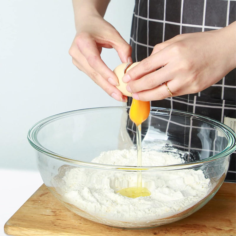 Glass Mixing Bowl Set with Lids